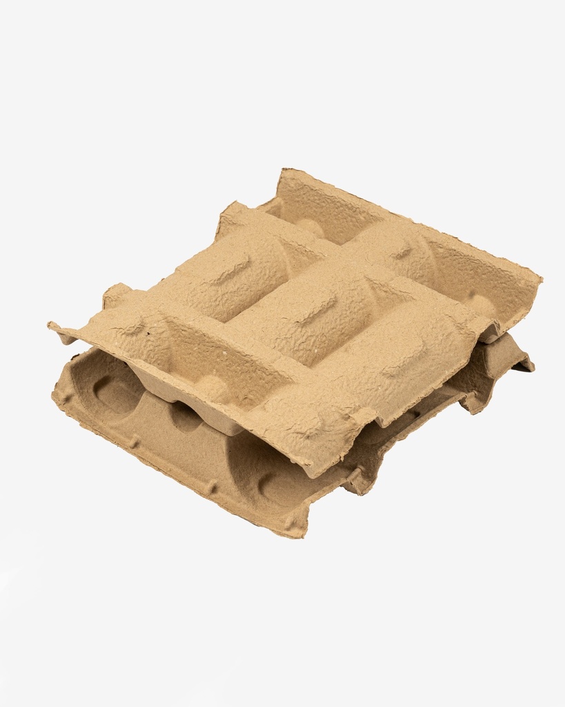 3 Bottle Wine Pulp Tray with Cover