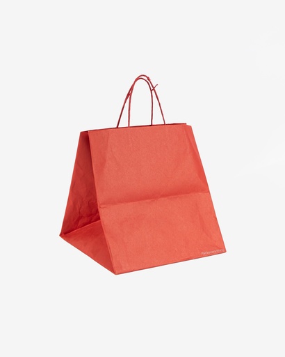 [CKPB2830R] Color Kraft Paper Bag Red (Mooncake)
