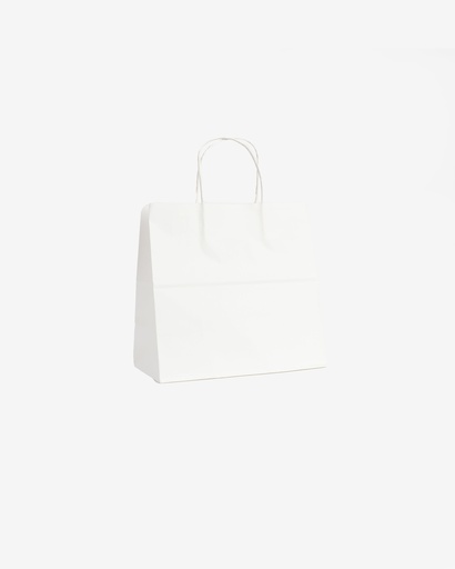 [FKPW2513] White Kraft Paper Bag, Food (1)