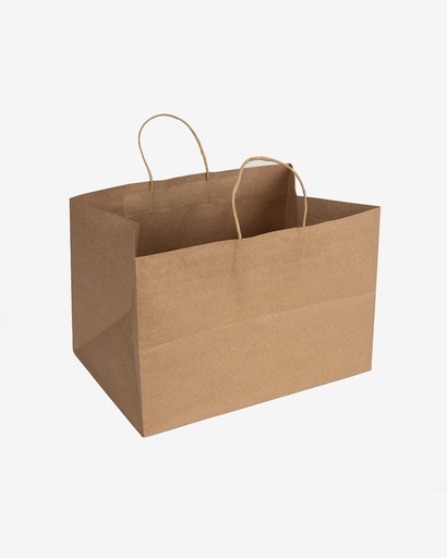 [FKPB3725] Kraft Paper Bag for S/M/SQ Catering Box