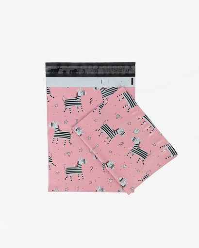[PMZ1013P10] Mailing Bag Zebra Pink 10